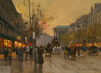 愛德華 科爾特斯 Place de la Madeleine et rue Cambon